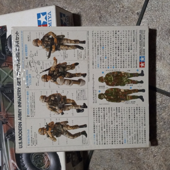 Vintage 1989 Tamiya Hummer w/m242 Bushmaster Also US Modern Army Infantry